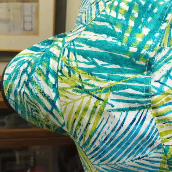 EUC Ruby Rd. Women's Zip Up Jacket, Blue/Green/White/Chartreuse Size 12 - Picture 10 of 12